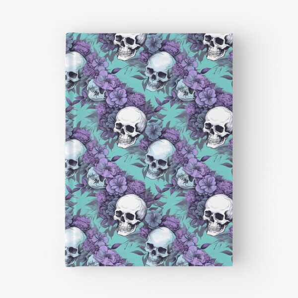 Item preview, Lavender and Teal Skulls Composite Overlay Pattern #2 designed and sold by ARTficiallyAnon.