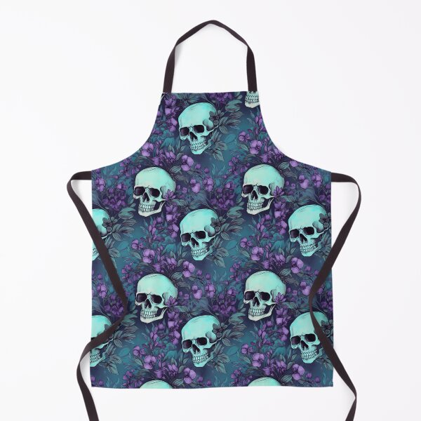 Item preview, Lavender and Teal Skulls Composite Overlay Pattern #3 designed and sold by ARTficiallyAnon.