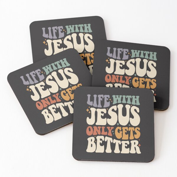 Item preview, Life With Jesus: Inspirational Christian Quote designed and sold by cidolopez.