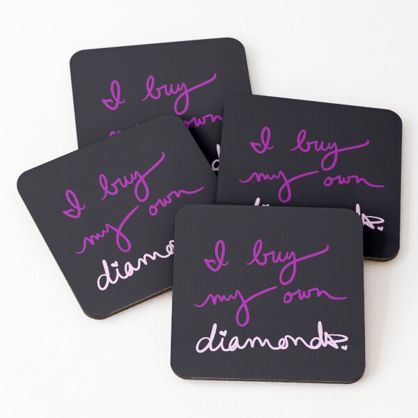 Aperçu de l'œuvre J'achète mes propres diamants créée et vendue par abeink.