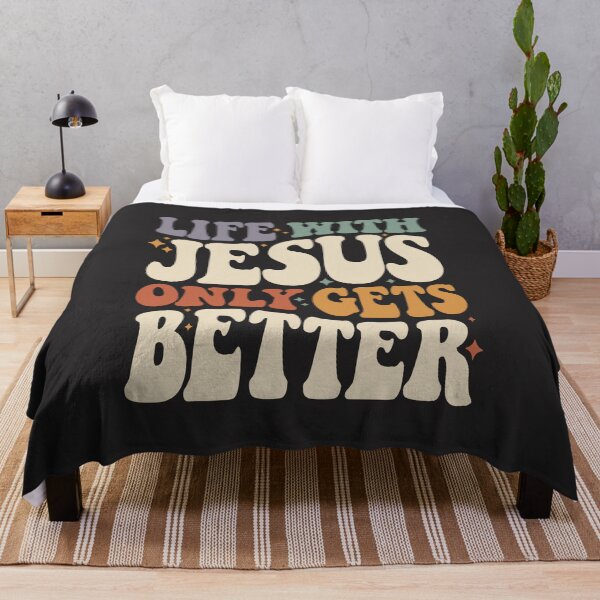 Item preview, Life With Jesus: Inspirational Christian Quote designed and sold by cidolopez.