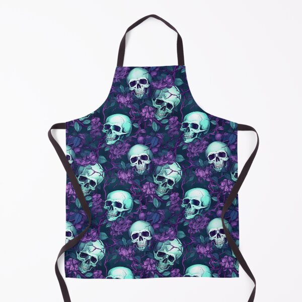 Item preview, Lavender and Teal Skulls Composite Overlay Pattern #4 designed and sold by ARTficiallyAnon.