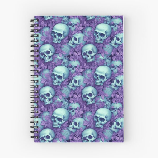 Item preview, Lavender and Teal Skulls Composite Overlay Pattern #5 designed and sold by ARTficiallyAnon.