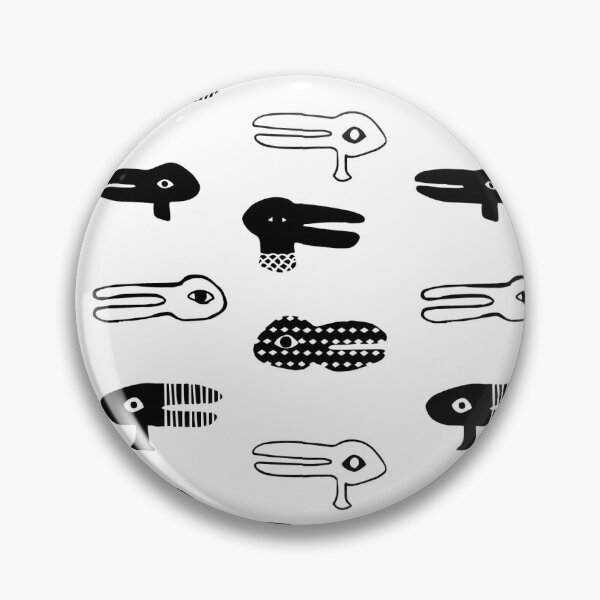 Item preview, Duck Rabbit Abstract Pattern designed and sold by Monotone Screaming.