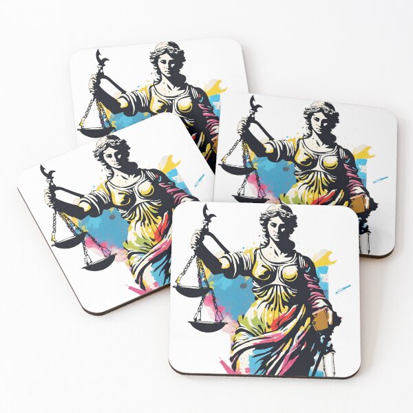 Item preview, Justice Street Art Illustration designed and sold by KapowStickers.