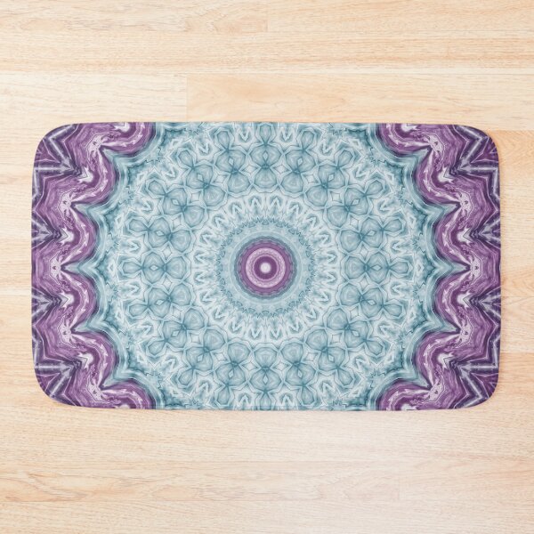 Item preview, Lilac and blue color kaleidoscope mandala designed and sold by fuzzyfox.