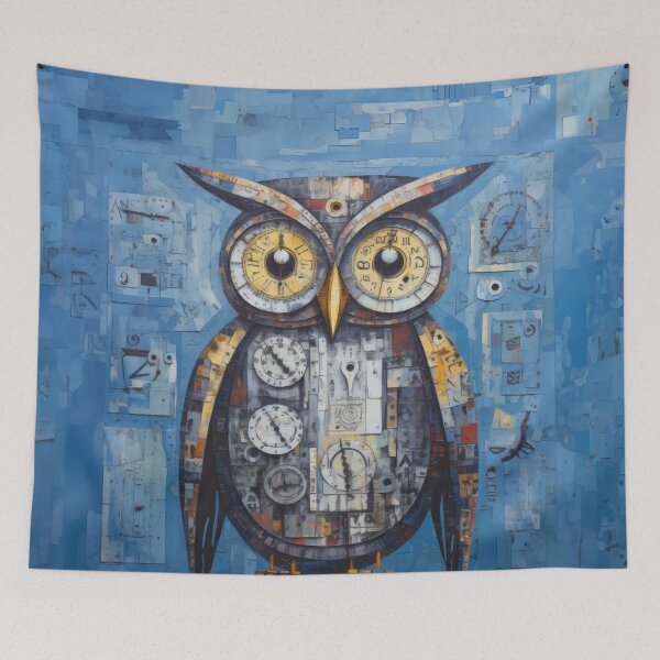 Aperçu de l'œuvre Hibou mécanique sur perchoir créée et vendue par YoPedro.