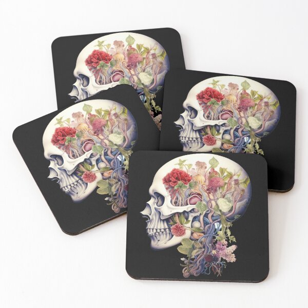 Item preview, Skulls and Flowers Skeleton designed and sold by PugD.