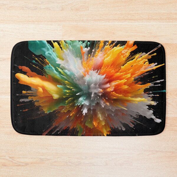 Item preview, Vibrant color paint explosion art print designed and sold by dcrc.