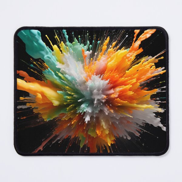 Item preview, Vibrant color paint explosion art print designed and sold by dcrc.