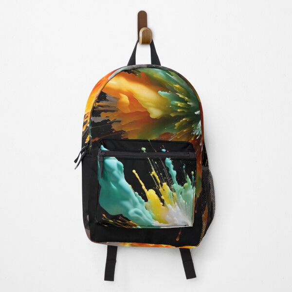 Item preview, Vibrant color paint explosion art print designed and sold by dcrc.