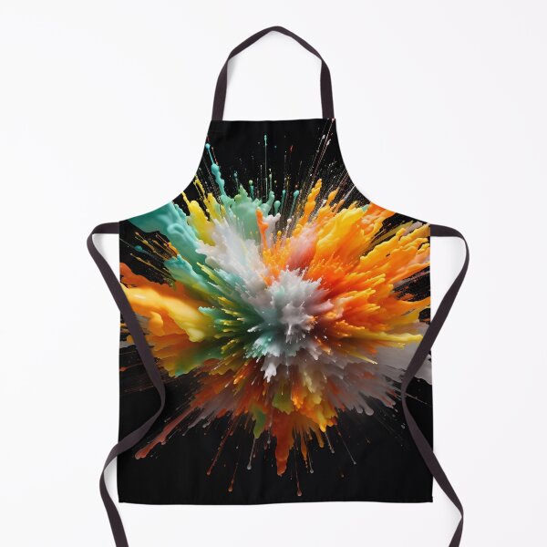 Item preview, Vibrant color paint explosion art print designed and sold by dcrc.