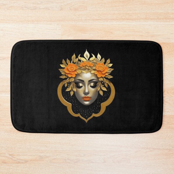 Item preview, Portrait floral orange gold  designed and sold by Roxburylane.