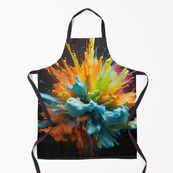 Item preview, vibrant color paint explosion art print designed and sold by dcrc.