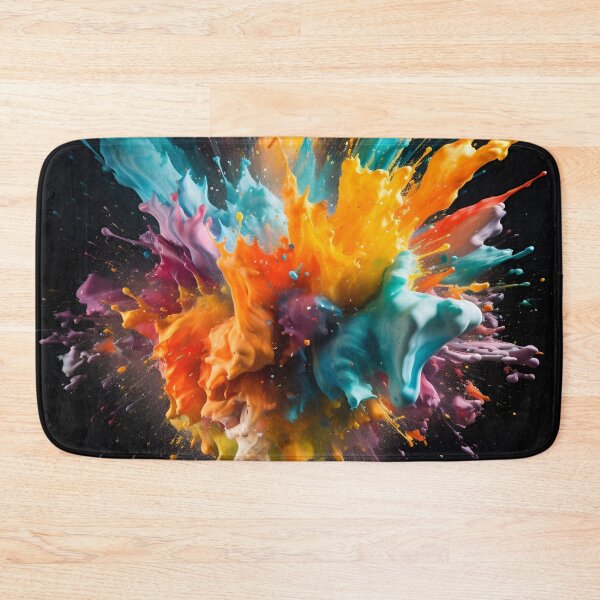 Item preview, vibrant color paint explosion art print designed and sold by dcrc.