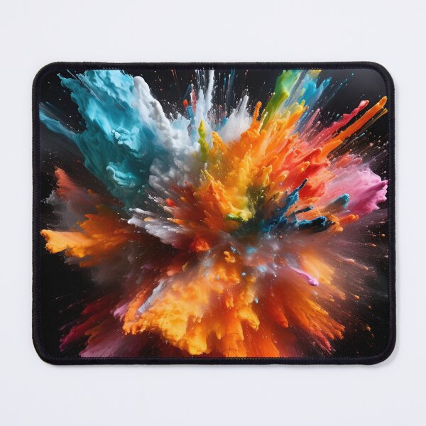Item preview, vibrant color paint explosion art print designed and sold by dcrc.