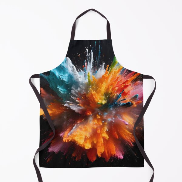 Item preview, vibrant color paint explosion art print designed and sold by dcrc.