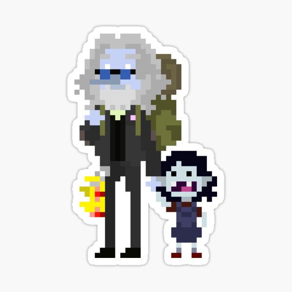 Simon & Marcy (Adventure Time) Pixel Sprite Sticker