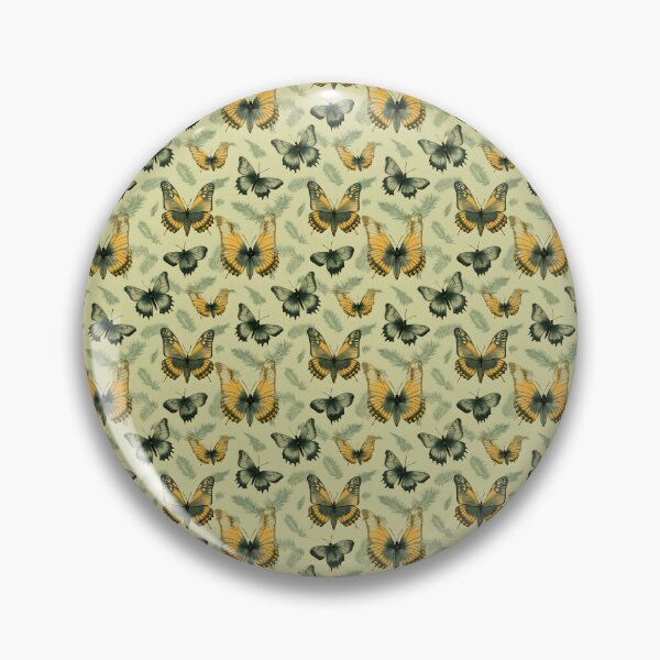 Item preview, Mustard,Sage, Forrest Green Butterfly Composite Overlay Pattern #1 designed and sold by ARTficiallyAnon.