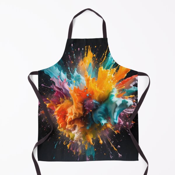 Item preview, vibrant color paint explosion art print designed and sold by dcrc.