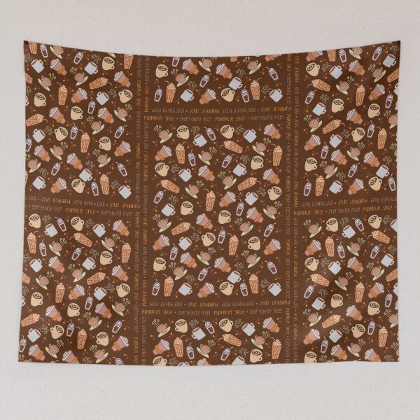 Item preview, Pumpkin Spice + Everything Nice! - Coffee Pattern - Autumn/Fall designed and sold by Tim Veiga.