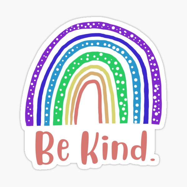 Be Kind Rainbow Sticker
