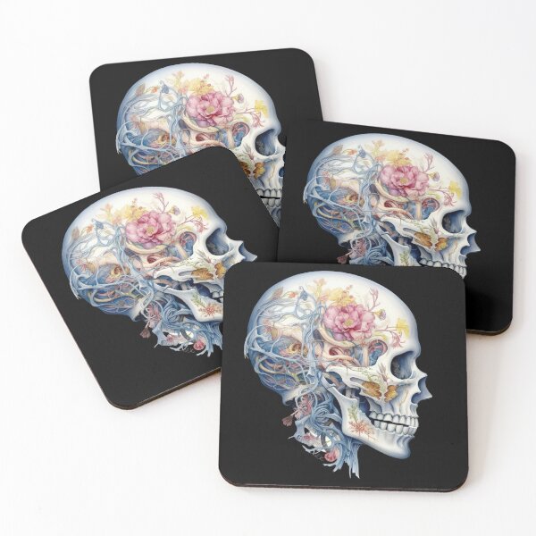 Item preview, Skulls Flowers and Roses Skeleton designed and sold by PugD.