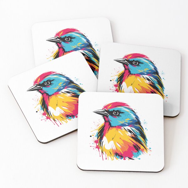 Item preview, colorful bird head, bird pop style, bird head decoration designed and sold by GreyStanzione1.