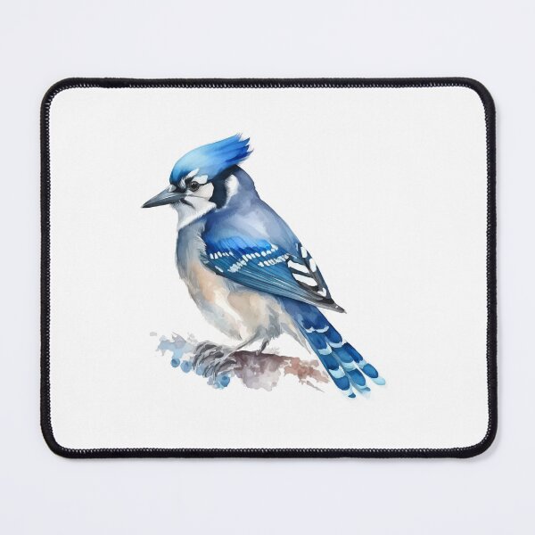 Item preview, blue jay bird, colorful blue jay, blue bird designed and sold by GreyStanzione1.