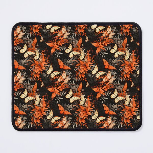 Item preview, Peach and Burnt Orange Butterfly Composite Overlay Pattern #1 designed and sold by ARTficiallyAnon.