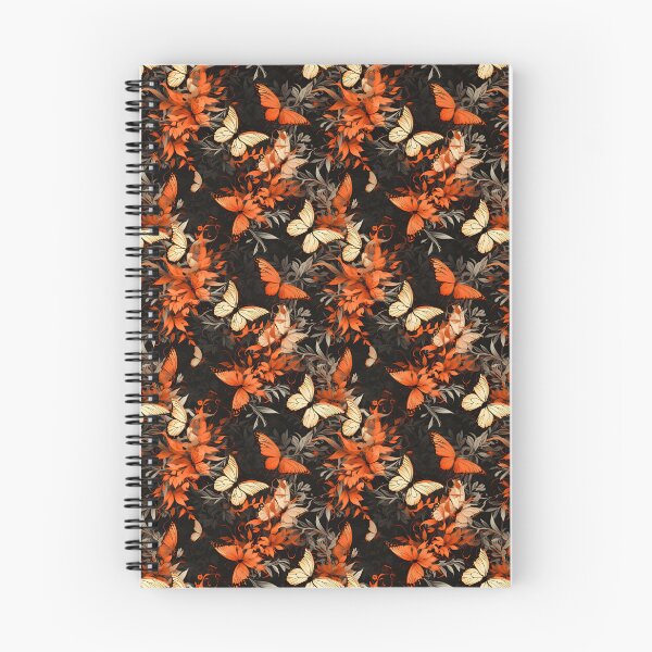 Item preview, Peach and Burnt Orange Butterfly Composite Overlay Pattern #1 designed and sold by ARTficiallyAnon.