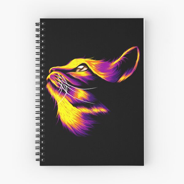 Item preview, colorful cat head, watercolor cat head, cat head designed and sold by GreyStanzione1.