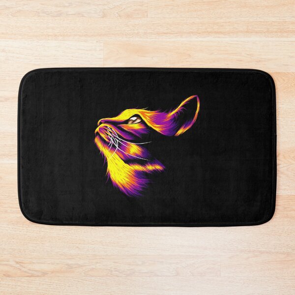 Item preview, colorful cat head, watercolor cat head, cat head designed and sold by GreyStanzione1.