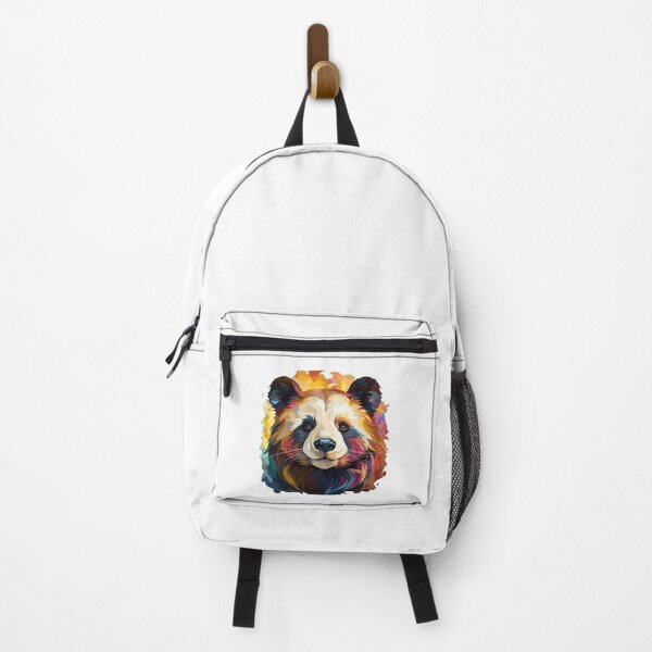 Item preview, panda head closeup, colorful panda head, panda head designed and sold by GreyStanzione1.