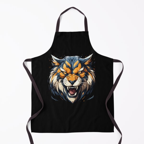 Artikelvorschau, Tigerkopf-Nahaufnahme, bunter Tigerkopf, Tigerkopf entworfen und verkauft von GreyStanzione1.