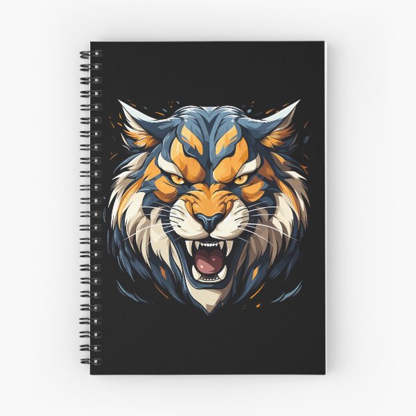 Artikelvorschau, Tigerkopf-Nahaufnahme, bunter Tigerkopf, Tigerkopf entworfen und verkauft von GreyStanzione1.