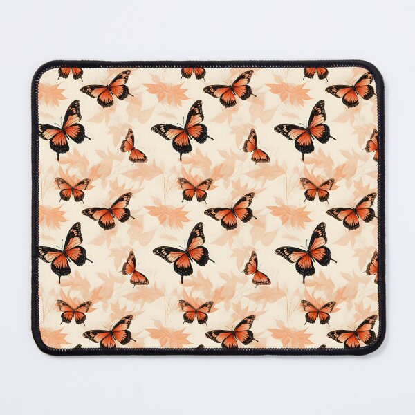 Item preview, Peach and Burnt Orange Butterfly Composite Overlay Pattern #2 designed and sold by ARTficiallyAnon.
