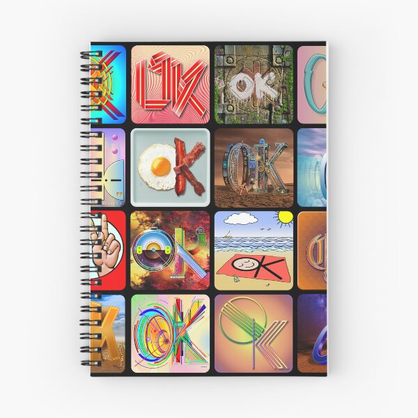 Item preview, 16 different versions of the saying OK designed and sold by Rick Borstelman.