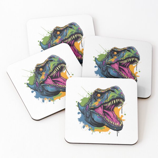 Item preview, dinasour head closeup, colorful dinasour head, dinasour head designed and sold by GreyStanzione1.
