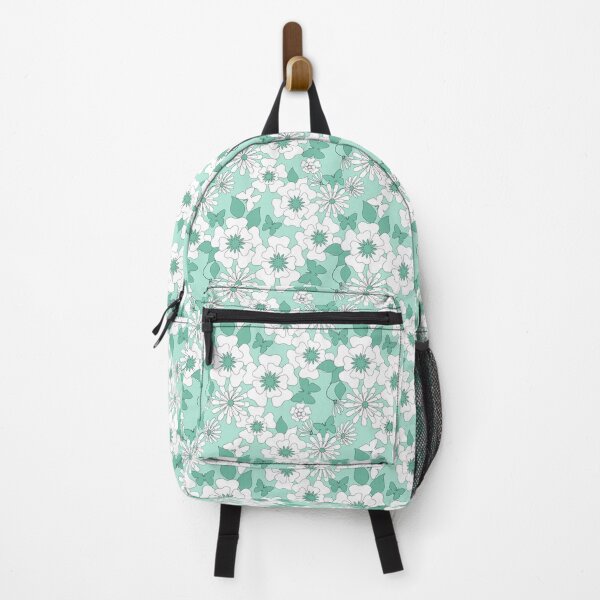 Item preview, Turquoise floral pattern . designed and sold by fuzzyfox.