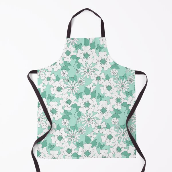 Item preview, Turquoise floral pattern . designed and sold by fuzzyfox.