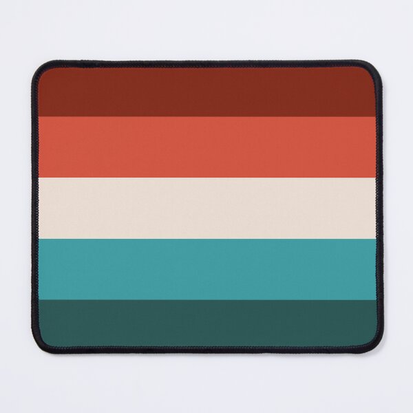 Item preview, Retro Cyan and Magenta Color Horizontal stripes designed and sold by ShubhankarK.