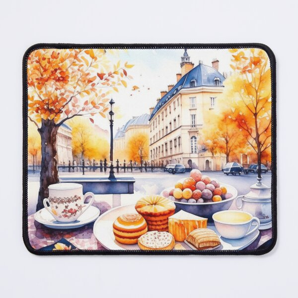 Item preview, Pastries and Coffee in Paris in the Fall designed and sold by Kiwikho.