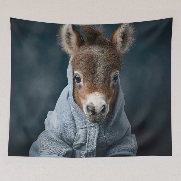 Item preview, Baby Donkey in a Hoodie designed and sold by Elisabeth Lucas.