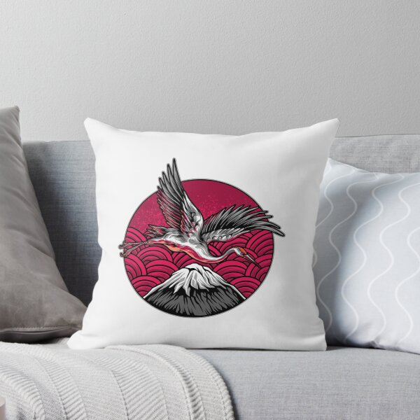 Item preview, colorful crane mountain, watercolor crane mountain, crane fuji mountaincolorful crane mountain, watercolor crane mountain, crane fuji mountain designed and sold by GreyStanzione1.