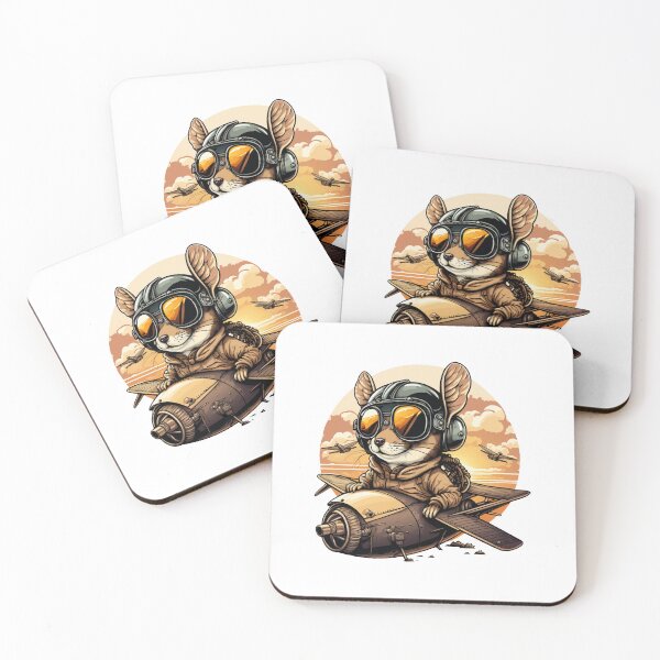 Item preview, mouse wearing helmet, mouse character, mouse pilot style designed and sold by GreyStanzione1.
