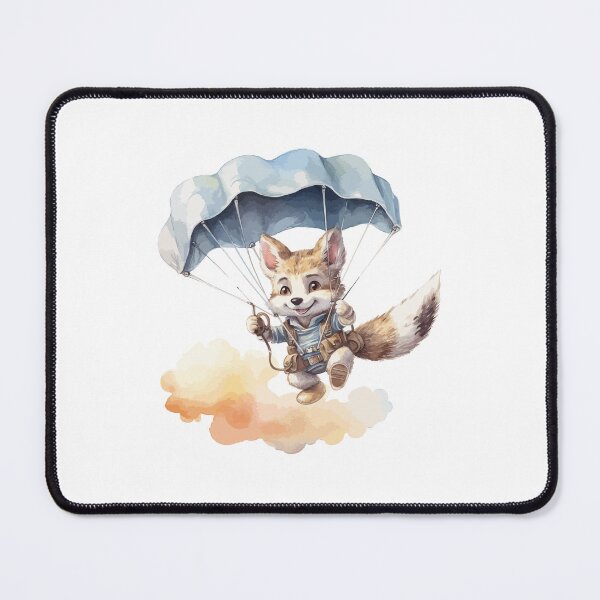 Item preview, cute wolf parachute, wolf parachute, little wolf parachute designed and sold by GreyStanzione1.
