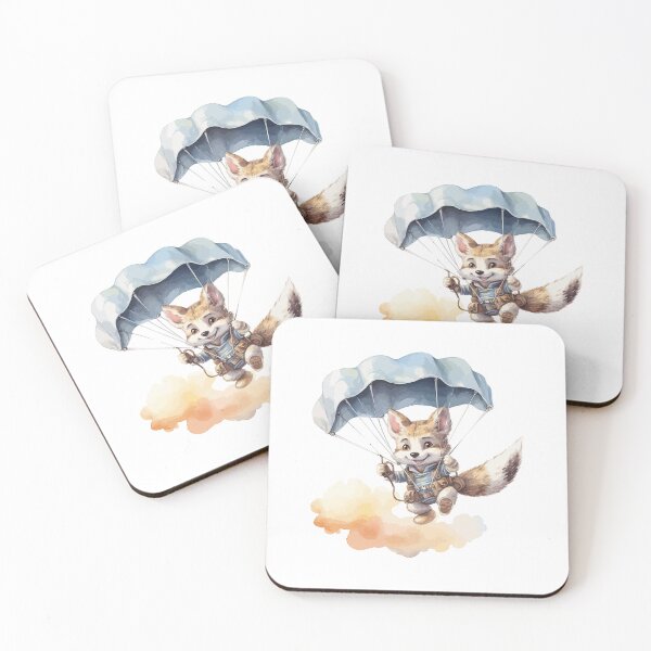 Item preview, cute wolf parachute, wolf parachute, little wolf parachute designed and sold by GreyStanzione1.