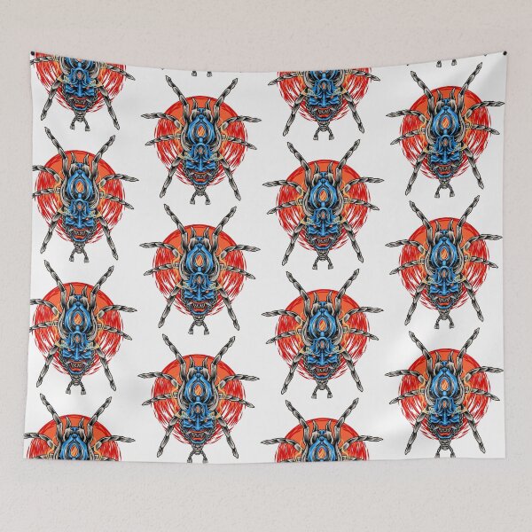 Item preview, colorful devil spider, devil spider, devil mask tarantulas  designed and sold by GreyStanzione1.