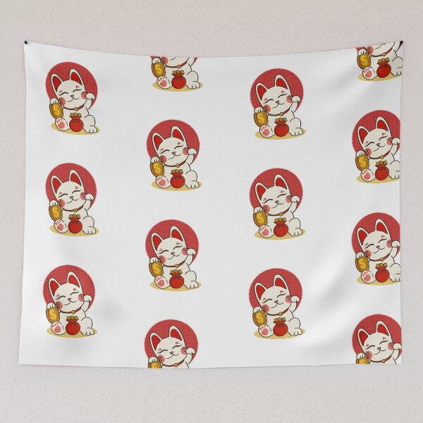 Item preview, maneki neko the beckoning cat designed and sold by yphien.